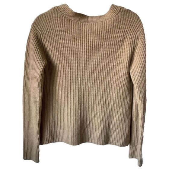 Women's Vince  Shaker Rib Knit V-Neck Cashmere Sweater in Hazel Size XS - Picture 5 of 5
